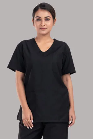 Unisex Scrub Dress-Black