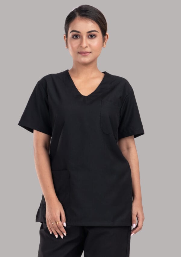 Unisex Scrub Dress-Black