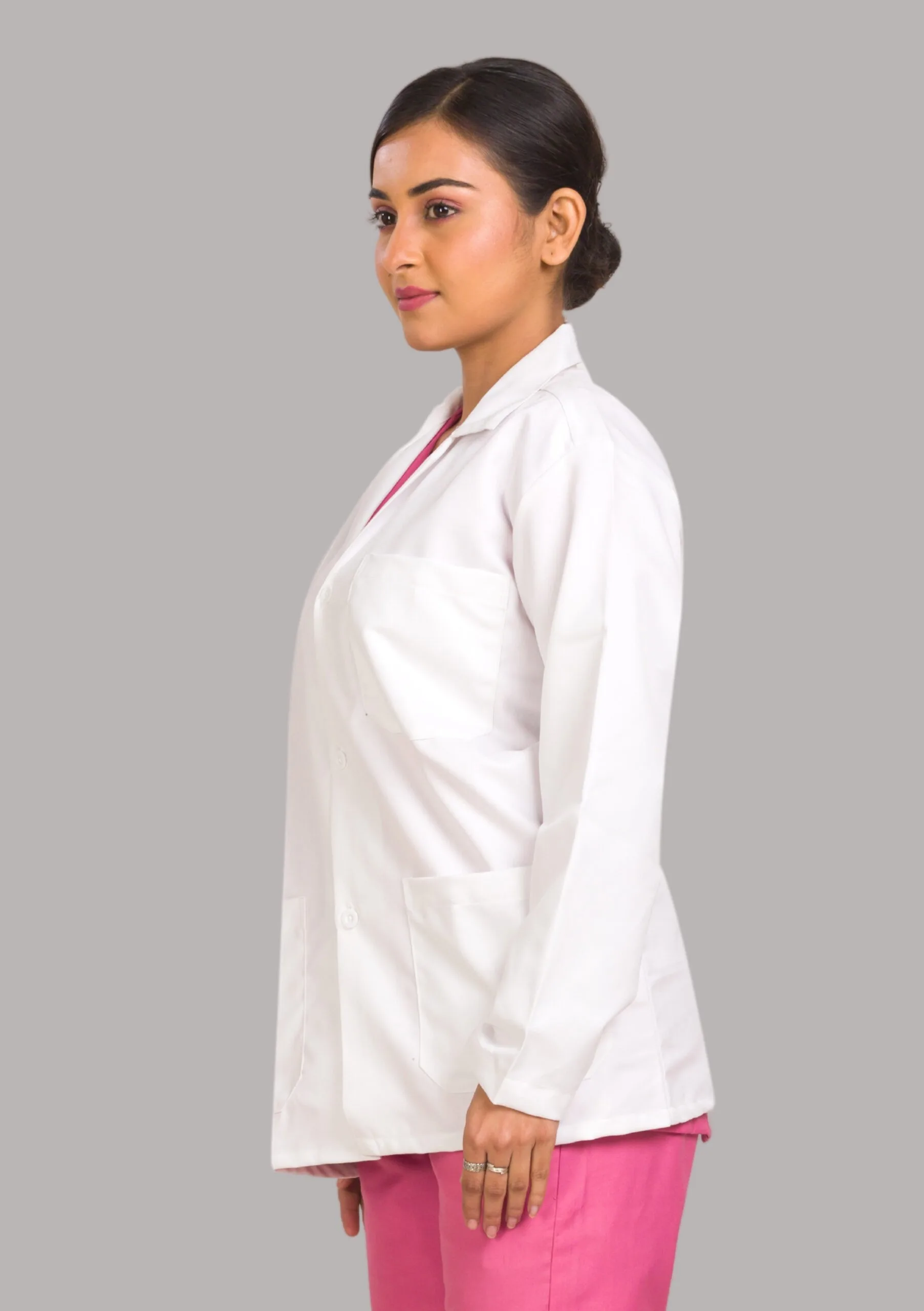 RightCare Lab Coat-Female-Full Sleeves-White - Image 3