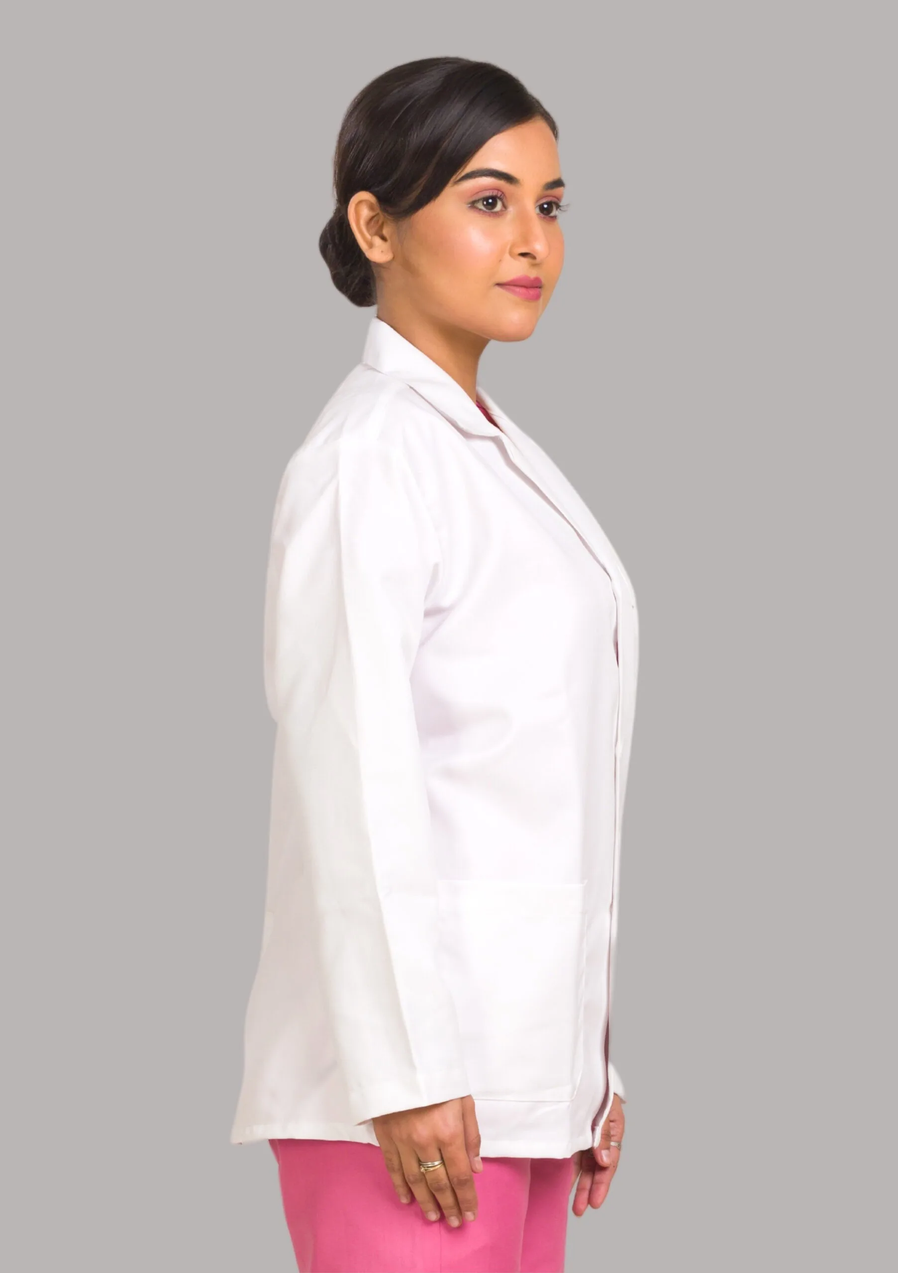RightCare Lab Coat-Female-Full Sleeves-White - Image 4