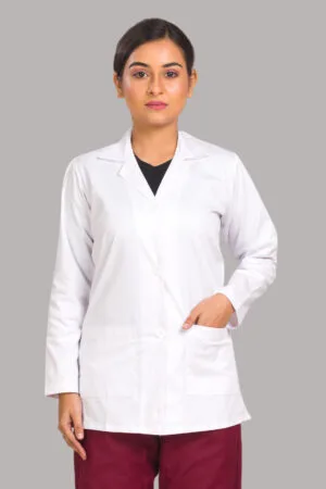 RightCare Lab Coat-Female-Full Sleeves-White