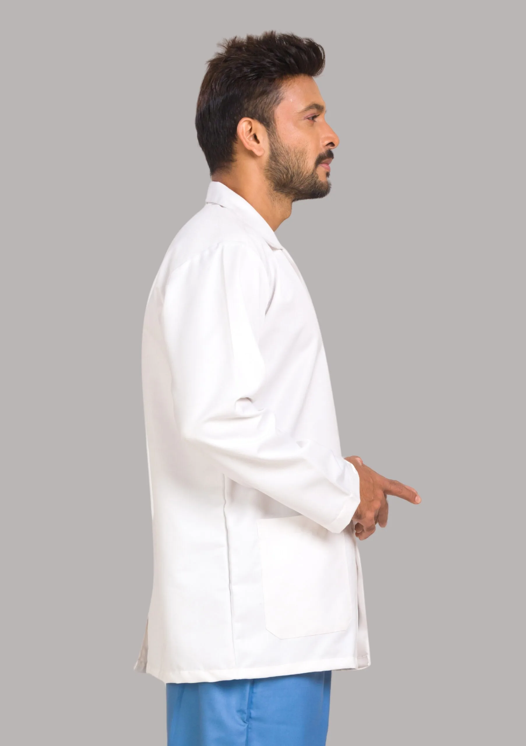 RightCare Lab Coat-Male-Full Sleeves-White - Image 2