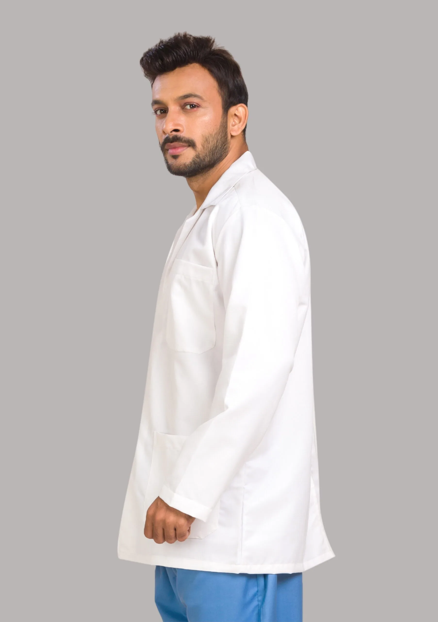 RightCare Lab Coat-Male-Full Sleeves-White - Image 3