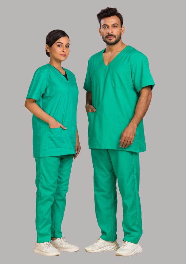 Unisex Scrub Dress-Parrot Green - Image 2