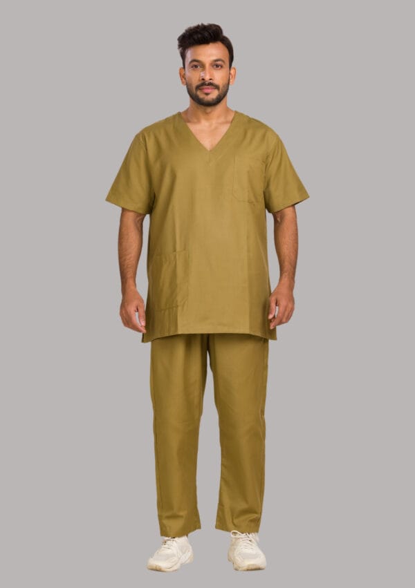 Unisex Scrub Dress Khaki - Image 2