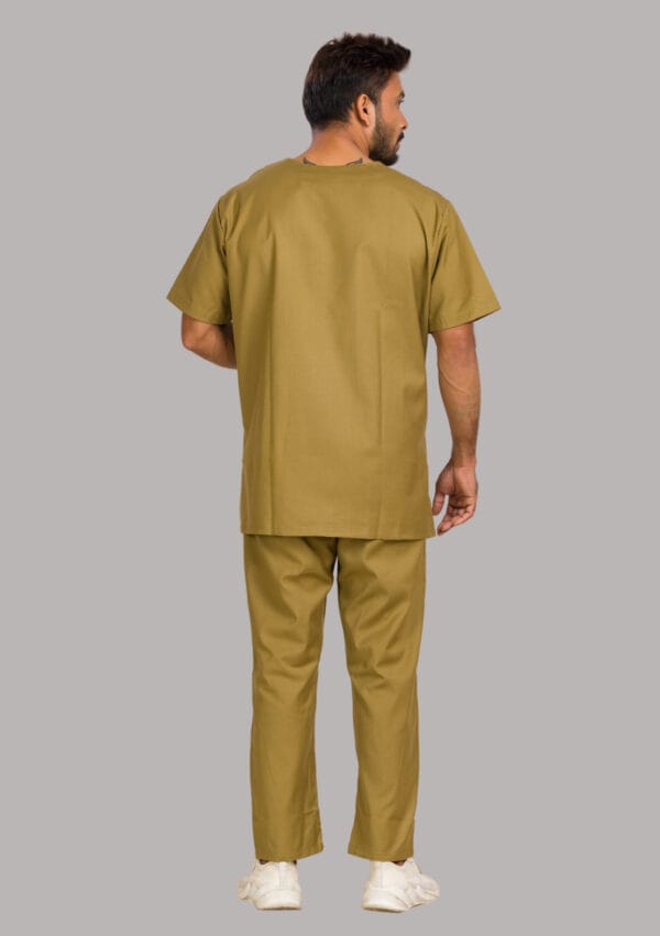 Unisex Scrub Dress Khaki - Image 3