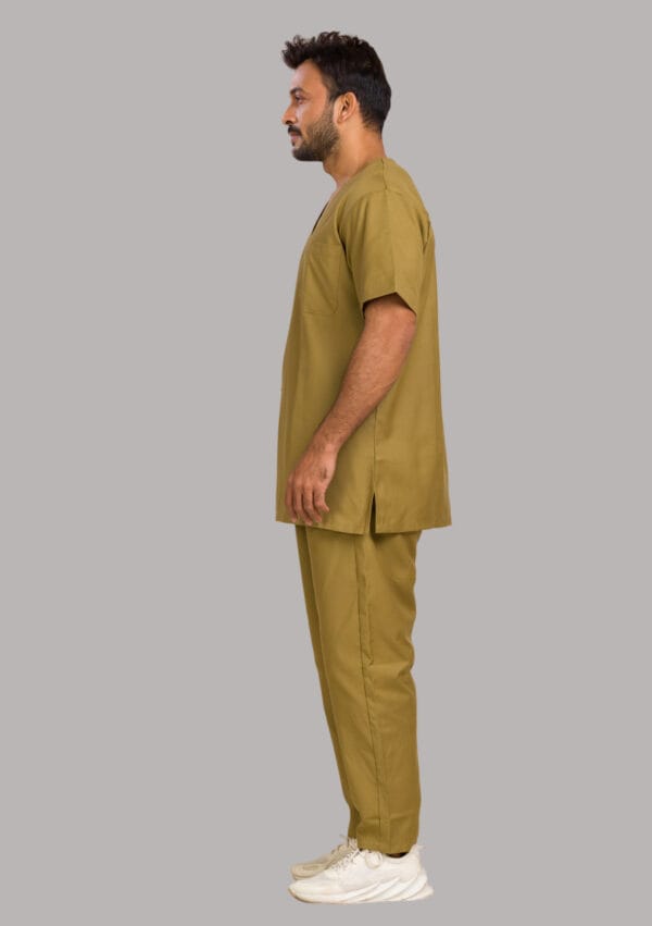 Unisex Scrub Dress Khaki - Image 5