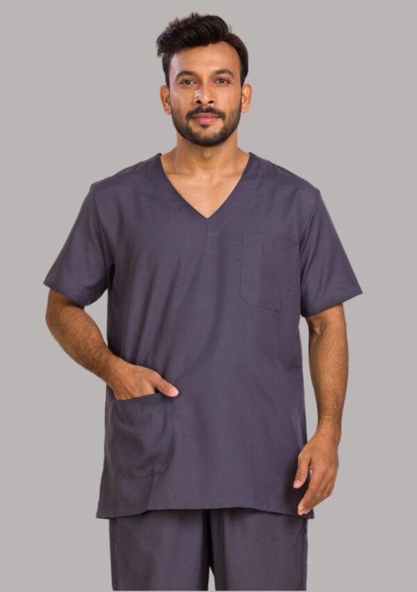 Unisex Scrub Dress-Grey