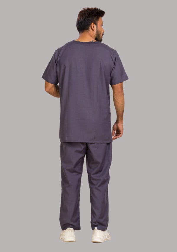 Unisex Scrub Dress-Grey - Image 5
