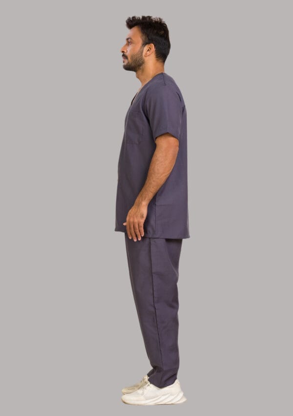 Unisex Scrub Dress-Grey - Image 3