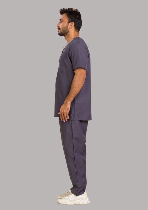 Unisex Scrub Dress-Grey - Image 2