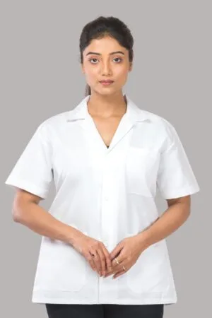 Sigma Lab Coat-Unisex-Half Sleeves- White