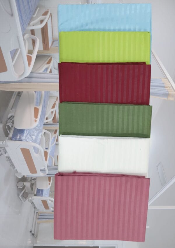 Sigma Bed Sheet with Pillow Cover Stripes Green - Image 3