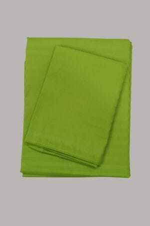 Sigma Bed Sheet with Pillow Cover Stripes Pista Green