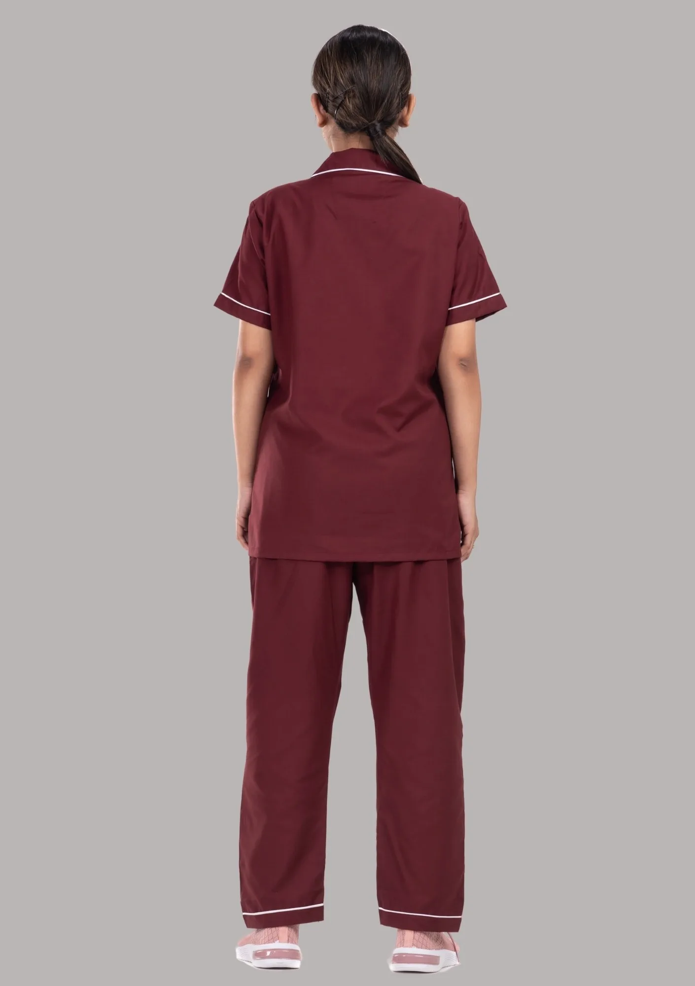 Nurse Uniform-Maroon - Image 5