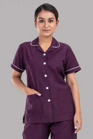 Nurse Uniform-Wine