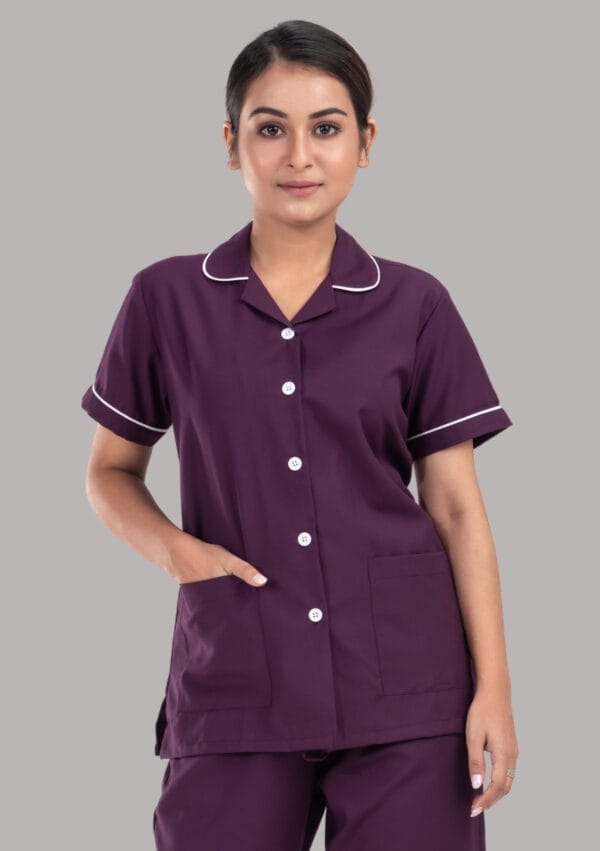 Nurse Uniform-Wine