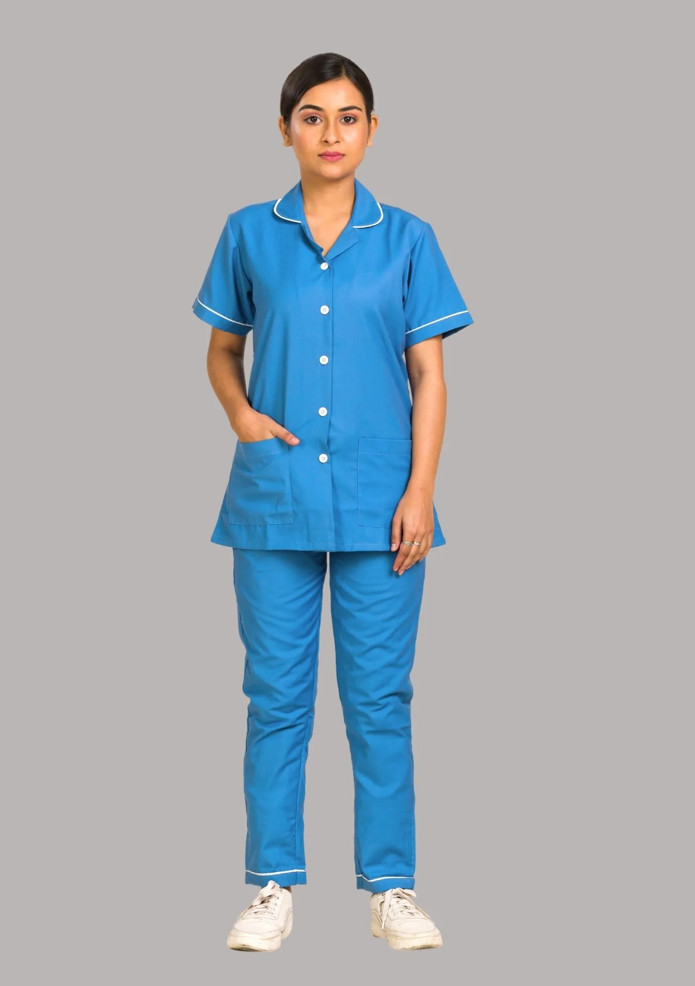 Nurse Uniform - Sky Blue - Image 2