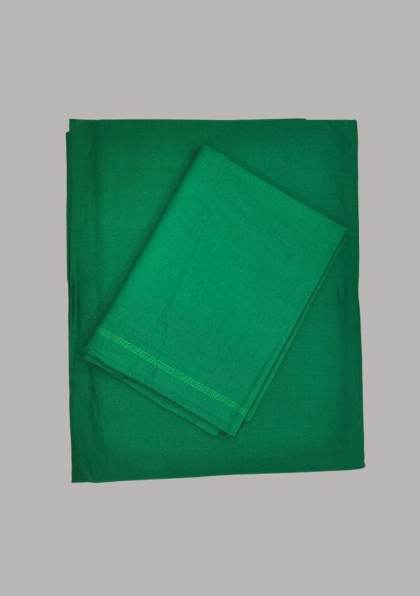 Sigma Bed Sheet with Pillow Cover Plain Green