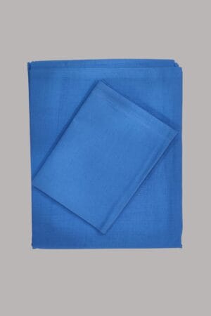 Sigma Bed Sheet with Pillow Cover Plain Sky Blue