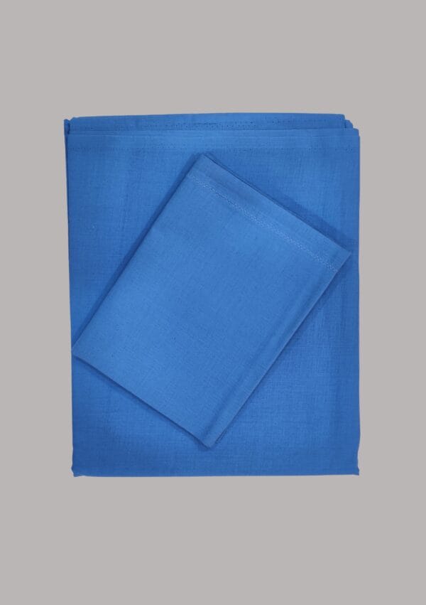 Sigma Bed Sheet with Pillow Cover Plain Sky Blue