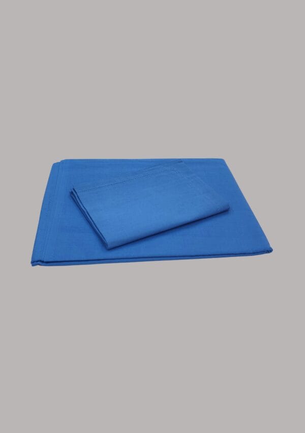 Sigma Bed Sheet with Pillow Cover Plain Sky Blue - Image 3