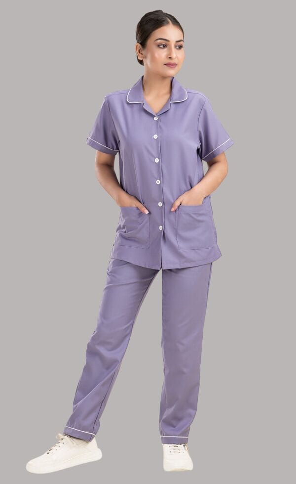 Nurse Uniform-Purple - Image 2