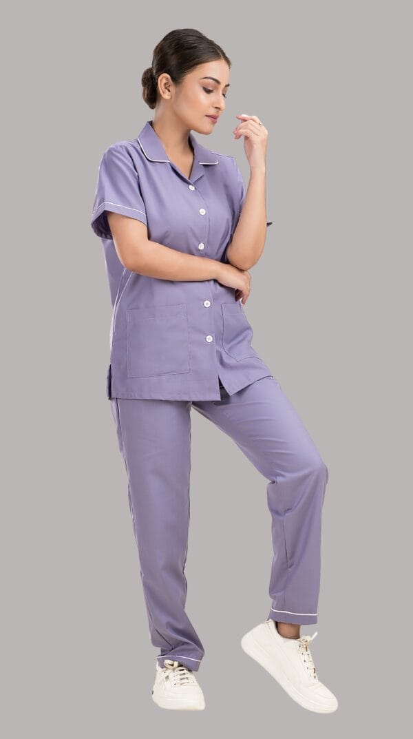 Nurse Uniform-Purple - Image 3