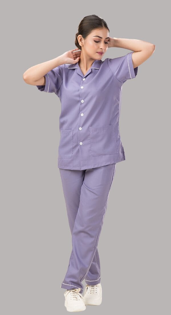 Nurse Uniform-Purple - Image 4