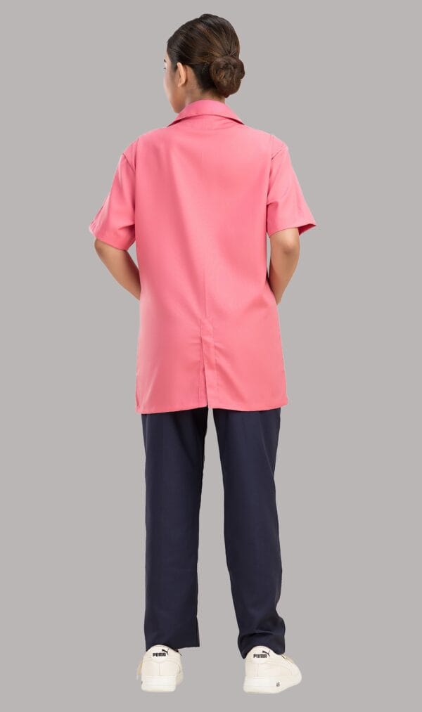 Sigma Lab Coat-Unisex-Half Sleeves- Pink - Image 5